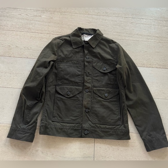 NWOT Men’s FILSON lined short cruiser Jacket Burnt Olive xs - Picture 7 of 14